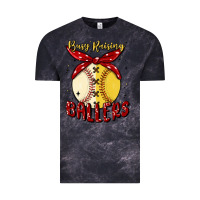 Cloud Black busy raising ballers malia Vintage Tee - MaliasSmallBusiness