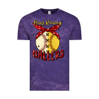 Cloud Purple busy raising ballers malia Vintage Tee - MaliasSmallBusiness