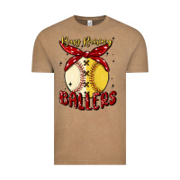 Vintage Coffee busy raising ballers malia Vintage Tee - MaliasSmallBusiness