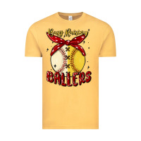 Vintage Mustard busy raising ballers malia Vintage Tee - MaliasSmallBusiness