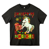 Christmas Magical Unicorn Heavy Core Tee | Teevron