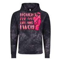 Cloud Black i fought for my life and i won Vintage Hoodie - NancyCooperArtShop