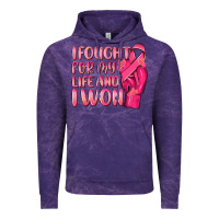 Cloud Purple i fought for my life and i won Vintage Hoodie - NancyCooperArtShop