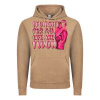 Vintage Coffee i fought for my life and i won Vintage Hoodie - NancyCooperArtShop