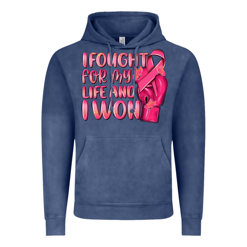 I Fought For My Life And I Won Vintage Hoodie by NancyCooperArtShop | Teevron