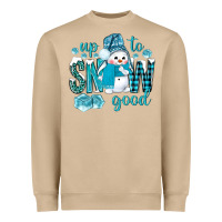 Mushroom up to snow good and cute snowman Heavyweight Sweatshirt - NancyCooperArtShop