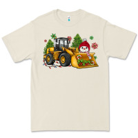 Bone christmas bulldozer snowman Premium Tee - JahusDesignShop