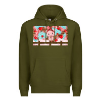 Army Green cute pig Premium Hoodie - TumblerDesignByShophia