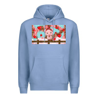 Colony Blue cute pig Premium Hoodie - TumblerDesignByShophia