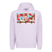 Lilac cute pig Premium Hoodie - TumblerDesignByShophia