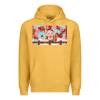 Mustard cute pig Premium Hoodie - TumblerDesignByShophia