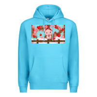 Ocean Blue cute pig Premium Hoodie - TumblerDesignByShophia