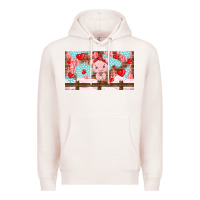 Pale Pink cute pig Premium Hoodie - TumblerDesignByShophia