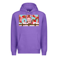 Purple cute pig Premium Hoodie - TumblerDesignByShophia
