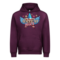Mauve Wine American honey 4th of july Urban Hoodie - FaDigitalArtStudio