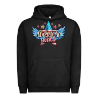 Pigment Black American honey 4th of july Urban Hoodie - FaDigitalArtStudio