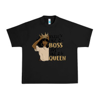 Black hustle like a boss live like a queen Urban Heavy Tee - MaliasSmallBusiness