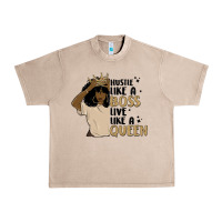 French Oak hustle like a boss live like a queen Urban Heavy Tee - MaliasSmallBusiness