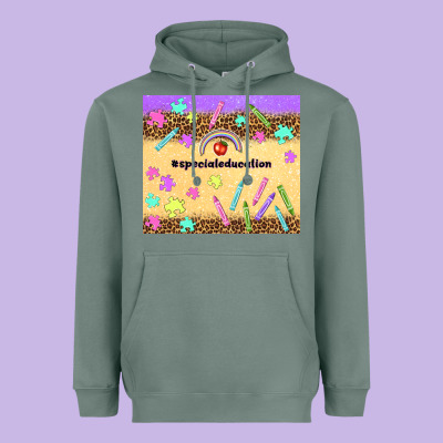 Special Education Teacher Heavyweight Hoodie Designed By Tumblerdesignbyshophia
