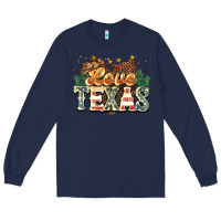 Navy love texas Long Sleeve Tee - NancyCooperArtShop