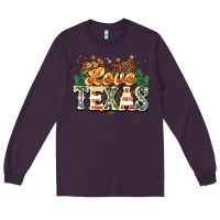 Plum love texas Long Sleeve Tee - NancyCooperArtShop
