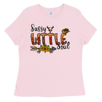 Bubblegum Pink sassy little soul Ladies Tee - CowhideDigitalArt