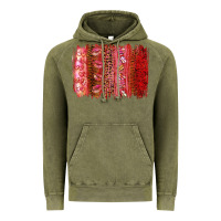 Vintage Olive Valentine's Day Brushstrokes Vintage Hoodie - RanaPortraitStore