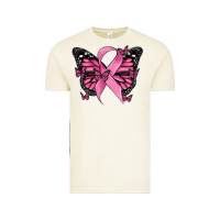 Vintage Arctic breast cancer ribbon  butterfly Vintage Tee - MaliasSmallBusiness