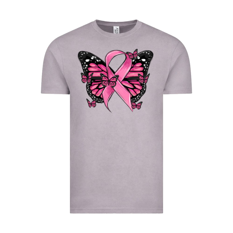 Breast Cancer Ribbon  Butterfly Vintage Tee by MaliasSmallBusiness | Teevron