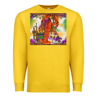 Lemon Mardi Gras Crawfish Tumbler Premium Sweatshirt - HowdyJamesFarm