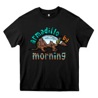 Black armadillo by morning Heavy Core Tee - RacoonDesign