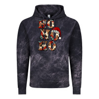 Cloud Black ho ho ho western christmas Vintage Hoodie - Jasminsmagicworld