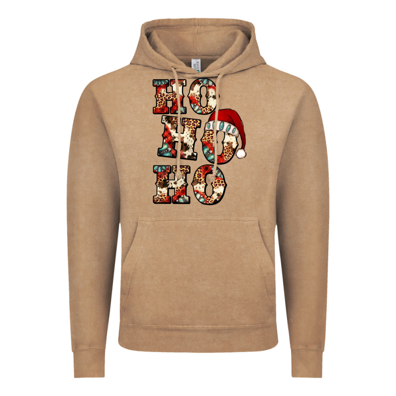 Ho Ho Ho Western Christmas Vintage Hoodie by Jasminsmagicworld | Teevron