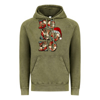 Vintage Olive ho ho ho western christmas Vintage Hoodie - Jasminsmagicworld