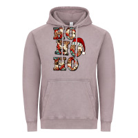 Vintage Zinc ho ho ho western christmas Vintage Hoodie - Jasminsmagicworld