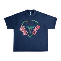 Navy cma  heart Urban Heavy Tee - MaliasSmallBusiness