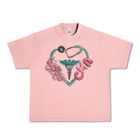 Salmon cma  heart Urban Heavy Tee - MaliasSmallBusiness