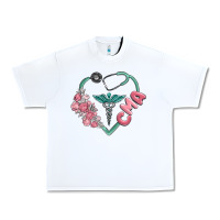 White cma  heart Urban Heavy Tee - MaliasSmallBusiness