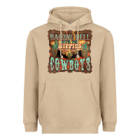 Mushroom Raising hell with the hippies and the cowboys Heavyweight Hoodie - HowdyJamesFarm