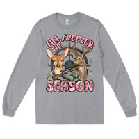 Heather Grey fill the freezer season Long Sleeve Tee - MaliasSmallBusiness