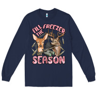 Navy fill the freezer season Long Sleeve Tee - MaliasSmallBusiness