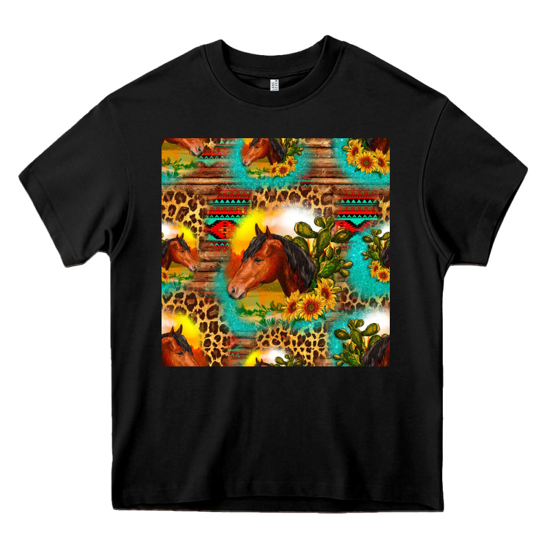 Desert Horse Seamless Patern Heavy Core Tee by HRA Design Shop | Teevron