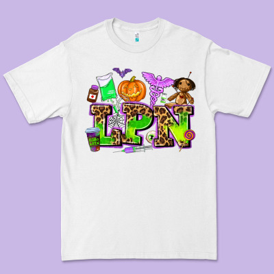 Lpn Halloween Nurse With Premium Tee Designed By Adodesignshop