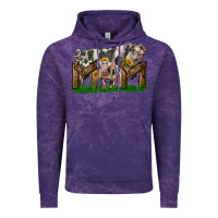 Cloud Purple Western Mom With Spotted Pig And Baby Pig Vintage Hoodie - LillyAllenDesigns