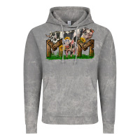 Cloud Rock Western Mom With Spotted Pig And Baby Pig Vintage Hoodie - LillyAllenDesigns