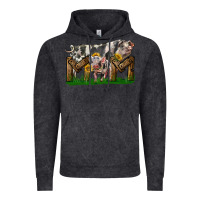 Vintage Black Western Mom With Spotted Pig And Baby Pig Vintage Hoodie - LillyAllenDesigns