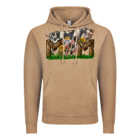Vintage Coffee Western Mom With Spotted Pig And Baby Pig Vintage Hoodie - LillyAllenDesigns