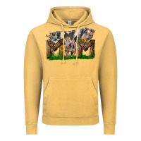 Vintage Mustard Western Mom With Spotted Pig And Baby Pig Vintage Hoodie - LillyAllenDesigns
