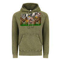 Vintage Olive Western Mom With Spotted Pig And Baby Pig Vintage Hoodie - LillyAllenDesigns