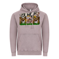 Vintage Zinc Western Mom With Spotted Pig And Baby Pig Vintage Hoodie - LillyAllenDesigns